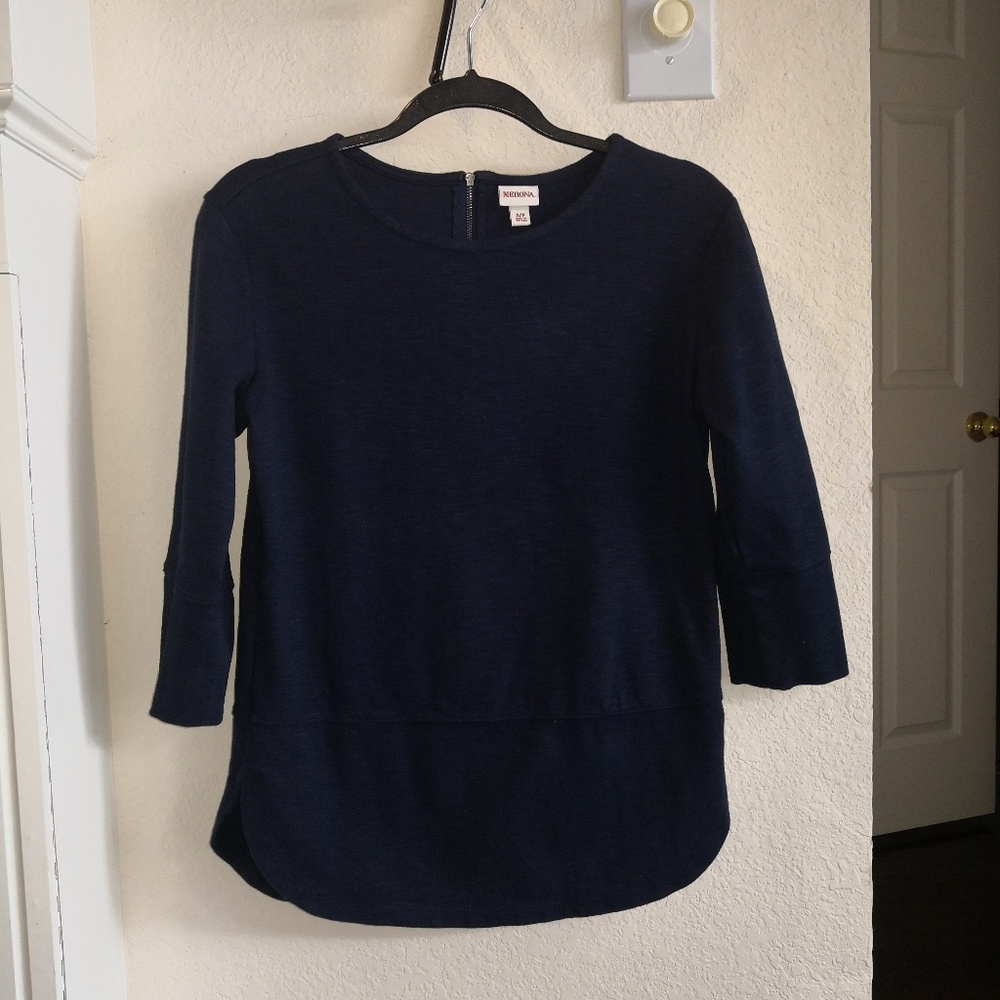 Merona navy blue top